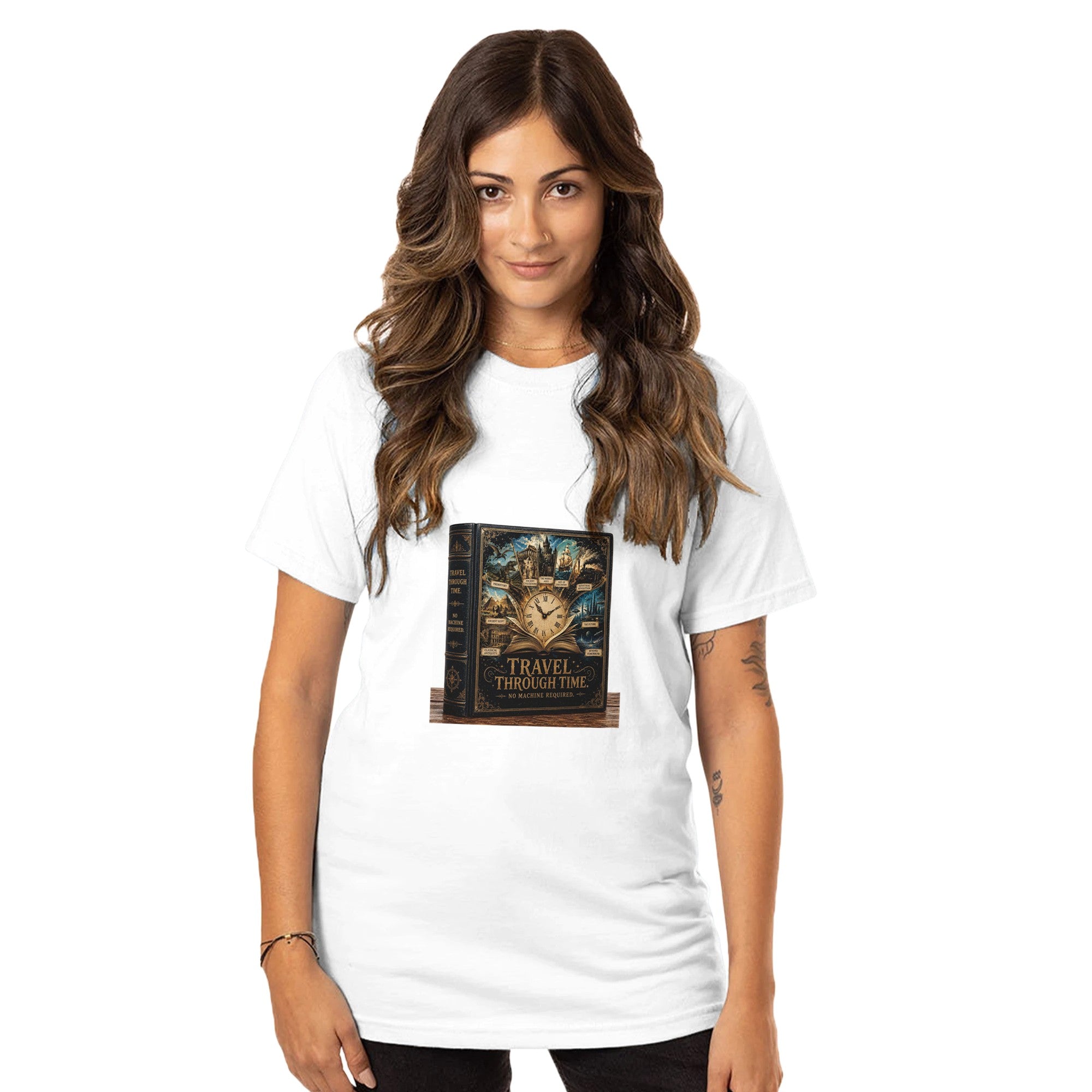 Reading Is Time Travel Graphic Tee – Book Lover T-Shirt For Him - Designity
