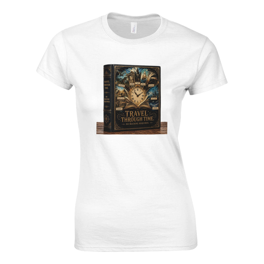 Reading Is Time Travel Graphic Tee – Book Lover T-Shirt For Her - Designity