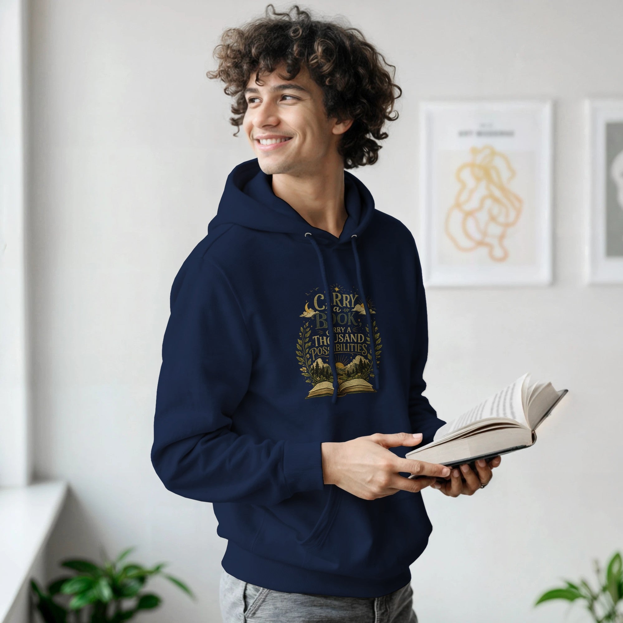 Book Lover Hoodie – Carry a Thousand Possibilities - Designity