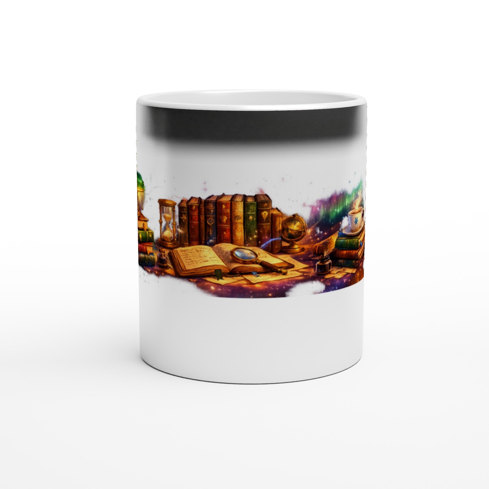 Aurora Desktop Magic Heat Changing Mug – Book Lover Gift - Designity