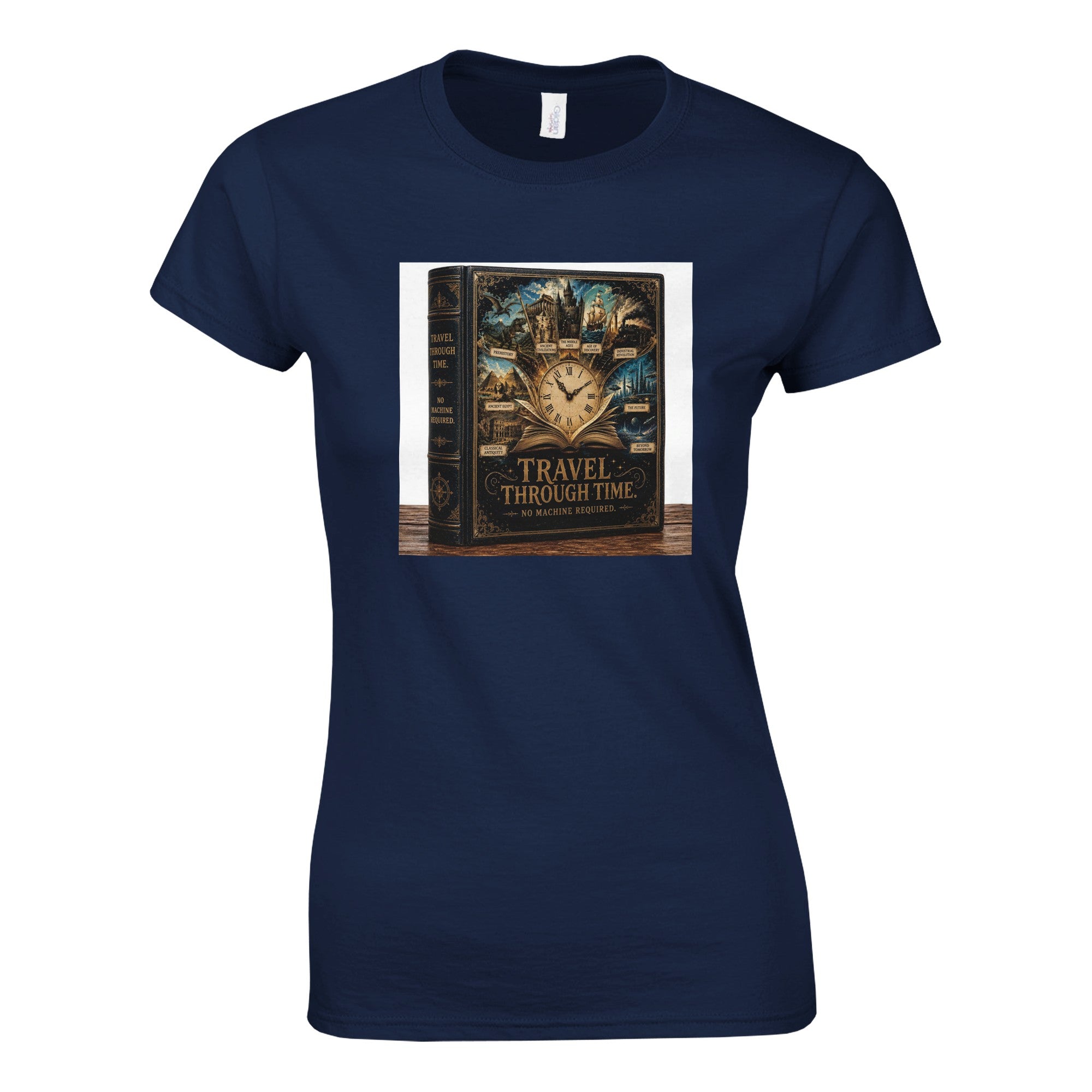 Reading Is Time Travel Graphic Tee – Book Lover T-Shirt For Her - Designity