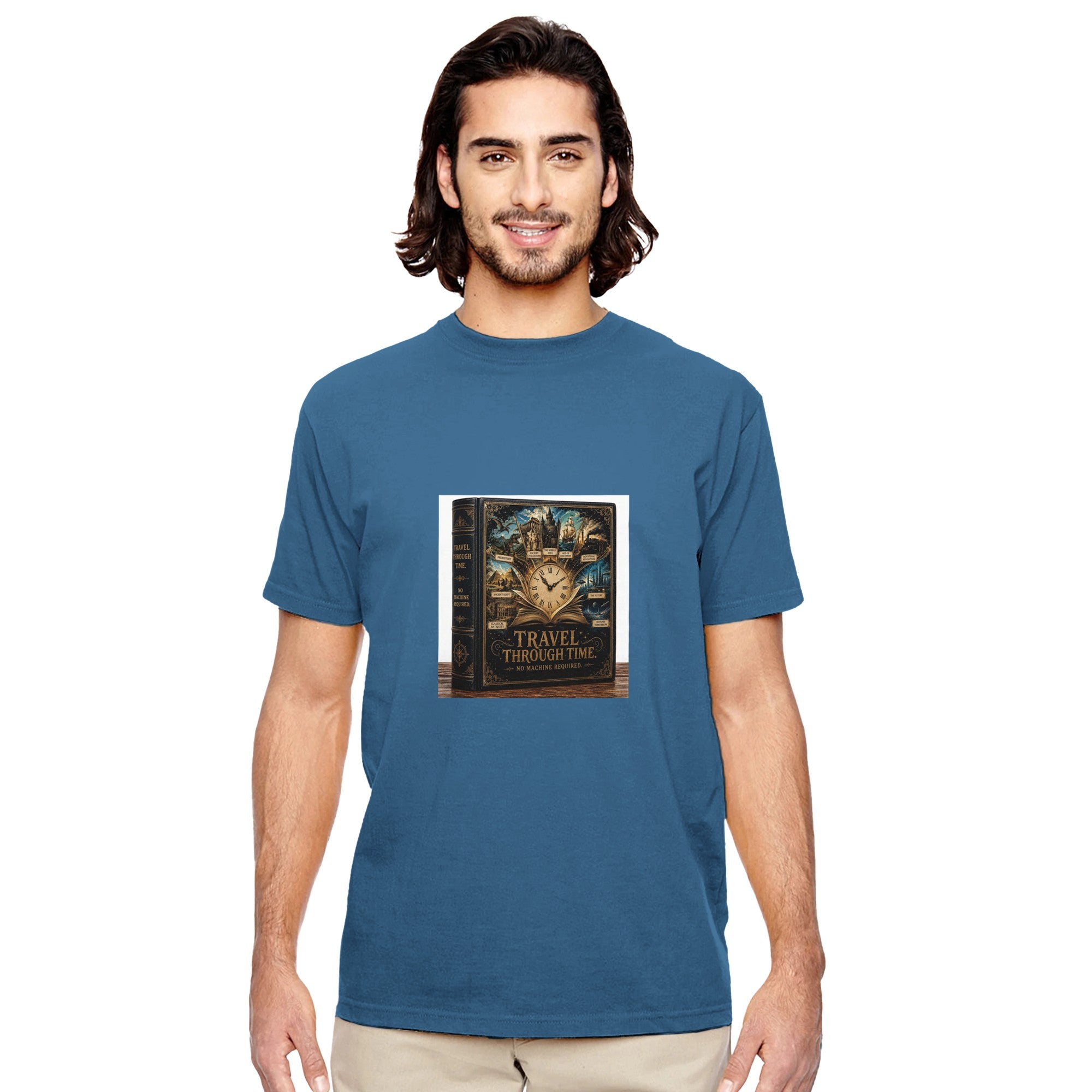 Reading Is Time Travel Graphic Tee – Book Lover T-Shirt For Him - Designity
