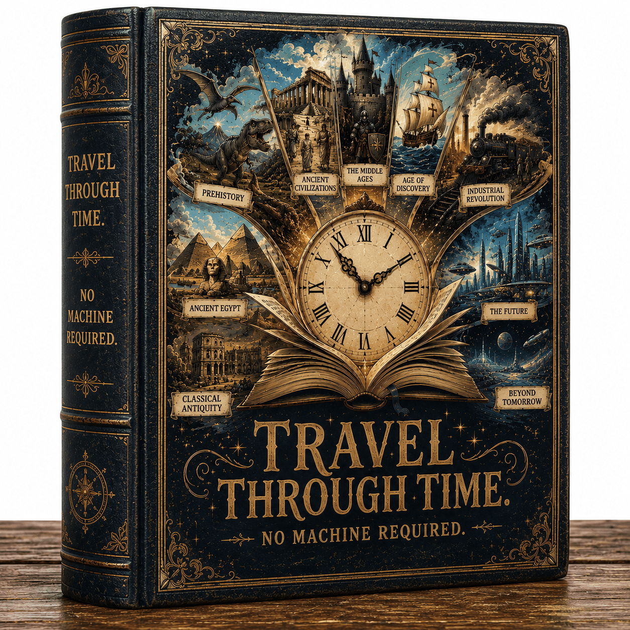 Reading Is Time Travel Graphic Tee – Book Lover T-Shirt For Him - Designity