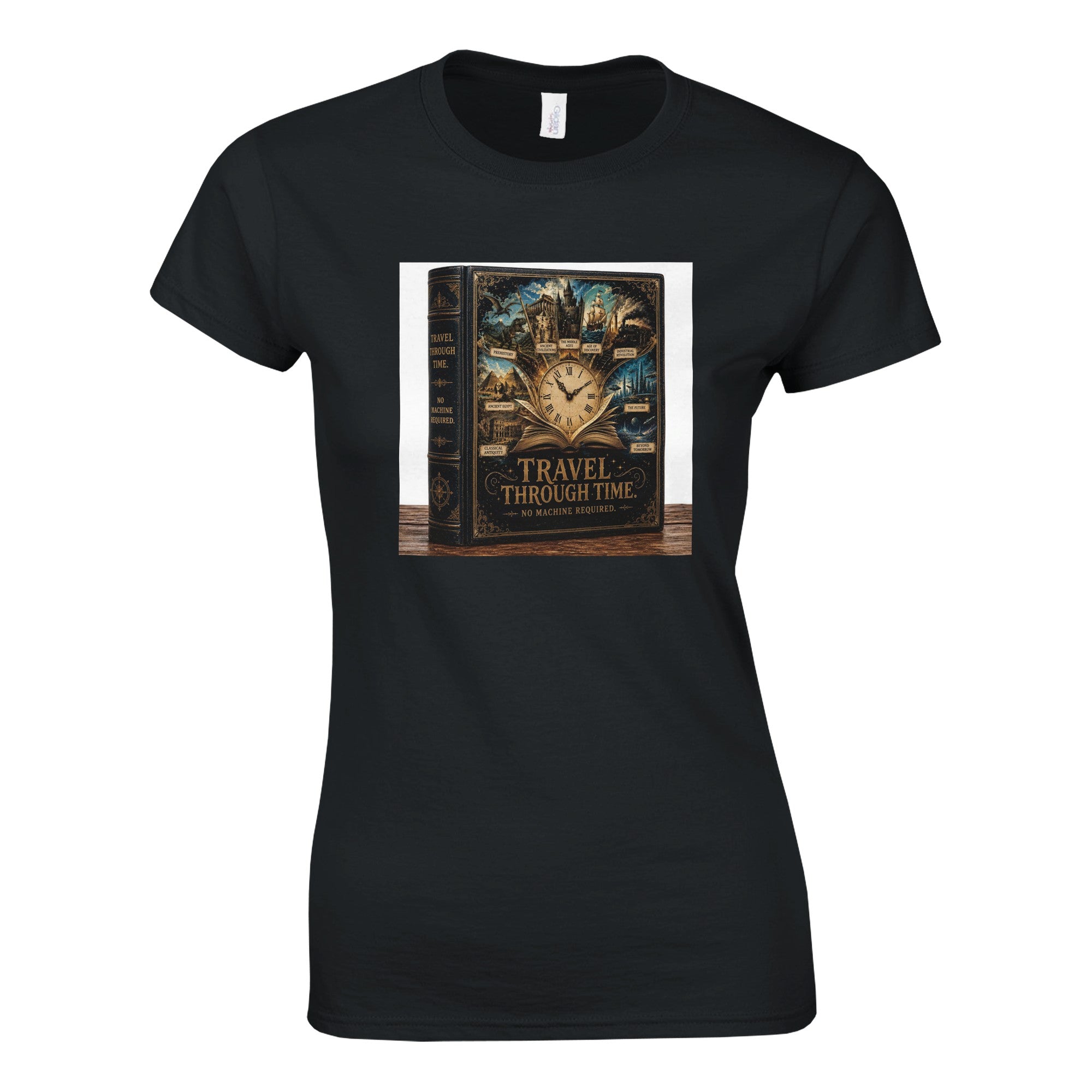 Reading Is Time Travel Graphic Tee – Book Lover T-Shirt For Her - Designity