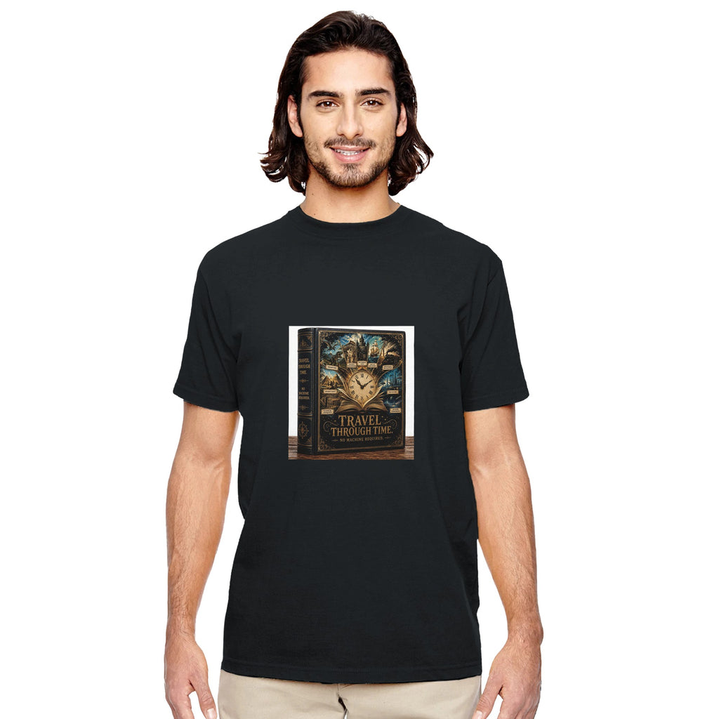 Reading Is Time Travel Graphic Tee – Book Lover T-Shirt For Him - Designity
